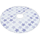 Patriottische Blauwe Ombre Sterren Kerstboom Rok (Gekanteld)