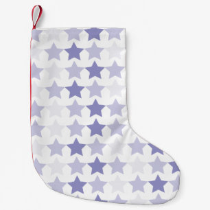 Patriottische Blauwe Ombre Sterren Kleine Kerstsok