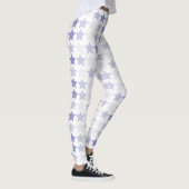 Patriottische Blauwe Ombre Sterren Leggings (Rechts)