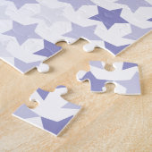 Patriottische Blauwe Ombre Sterren Legpuzzel (Zijkant)