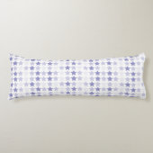 Patriottische Blauwe Ombre Sterren Lichaamskussen (Voorkant)