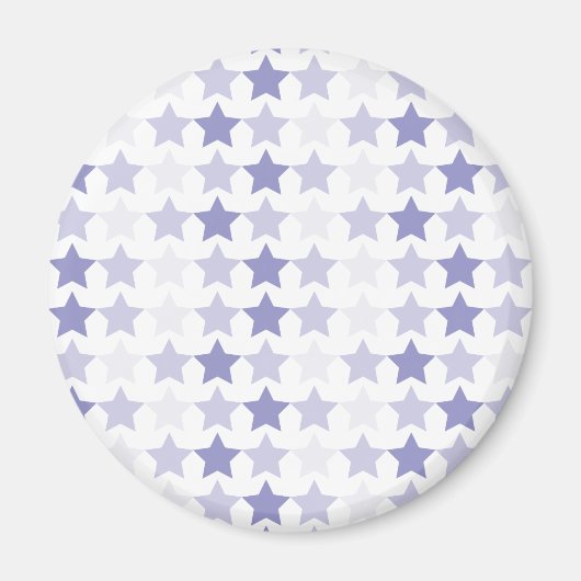 Patriottische Blauwe Ombre Sterren Magneet (Voorkant)