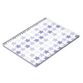 Patriottische Blauwe Ombre Sterren Notitieboek (Linkerzijde)