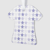 Patriottische Blauwe Ombre Sterren Ornament (voorkant)