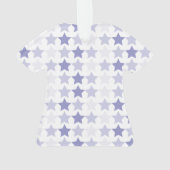 Patriottische Blauwe Ombre Sterren Ornament (achterkant)