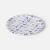 Patriottische Blauwe Ombre Sterren Papieren Bordje (Gekanteld)