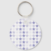 Patriottische Blauwe Ombre Sterren Sleutelhanger (Voorkant)
