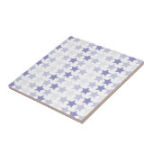 Patriottische Blauwe Ombre Sterren Tegeltje (Zijkant)