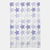 Patriottische Blauwe Ombre Sterren Theedoek (Verticaal)