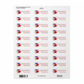 Patriottische Bloem Trio Etiket (Full Sheet)