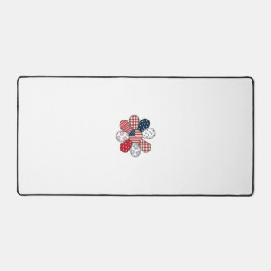 Patriottische Bloem Vintage Vector T-shirt Ontwerp Bureaumat