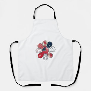Patriottische Bloem Vintage Vector T-shirt Ontwerp Schort