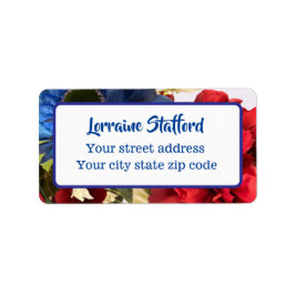 Patriottische Bloemen  Etiket