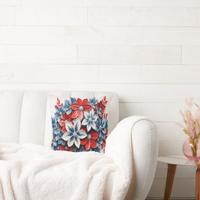 Patriottische bloemen kussen (Bank)