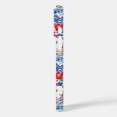 Patriottische Bloemen met Initialen Case-Mate iPhone Case (Achterkant / Links)