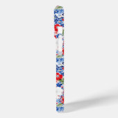 Patriottische Bloemen met Initialen Case-Mate iPhone Case (Achterkant / Links)