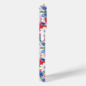 Patriottische Bloemen met Initialen Case-Mate iPhone Case (Achterkant / Rechts)
