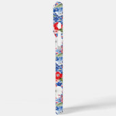 Patriottische Bloemen met Initialen Case-Mate iPhone Case (Achterkant / Links)