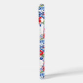 Patriottische Bloemen met Initialen Case-Mate iPhone Case (Achterkant / Links)