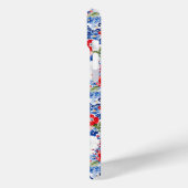 Patriottische Bloemen met Initialen Case-Mate iPhone Case (Achterkant / Links)