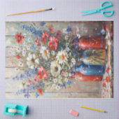 Patriottische bloemen tissuepapier (Craft)