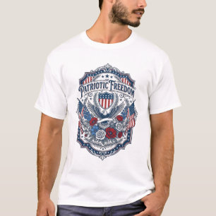 Patriottische Bloemist Vector Grafische T-shirt_1 T-shirt