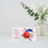 Patriottische Bloom Trio-stemmingherinnering Visitekaartje (Staand voorkant)