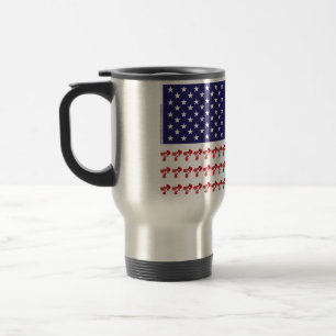 Patriottische BMX Biker American Flag Reisbeker