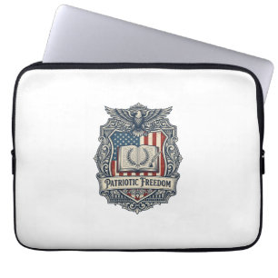Patriottische Boek Club Vector Grafische T-shirt Laptop Sleeve