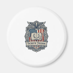 Patriottische Boek Club Vector Grafische T-shirt Magneet