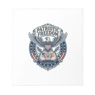 Patriottische Boek Club Vector Grafische T-shirt ( Notitieblok