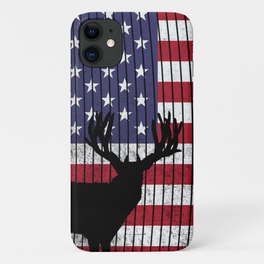 Patriottische bok herten jagen Case-Mate iPhone case (Achterkant)