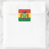Patriottische Bolivia en Boliviaanse vlag, vakanti Vierkante Sticker (Tas)