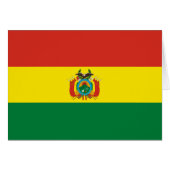 Patriottische Bolivia vlag (Voorkant Horizontaal)