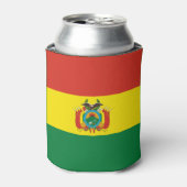 Patriottische Bolivia vlag Blikjeskoeler (Blikje Voorkant)