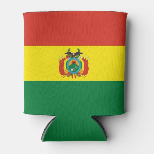 Patriottische Bolivia vlag Blikjeskoeler (Voorkant)