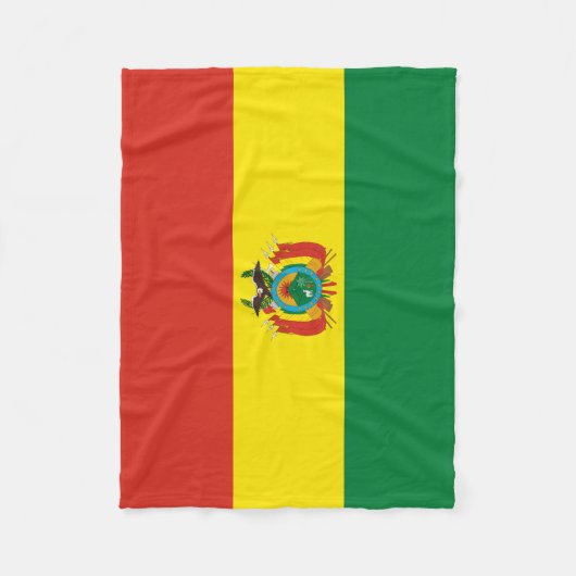 Patriottische Bolivia vlag Fleece Deken (Voorkant)