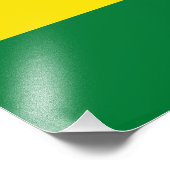 Patriottische Bolivia vlag Foto Afdruk (Hoek)