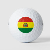 Patriottische Bolivia vlag Golfballen (Voorkant)
