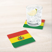 Patriottische Bolivia vlag Kartonnen Onderzetters (Insitu)