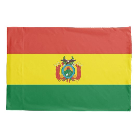 Patriottische Bolivia vlag Kussensloop (Achterkant)