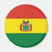 Patriottische Bolivia vlag Magneet (Voorkant)