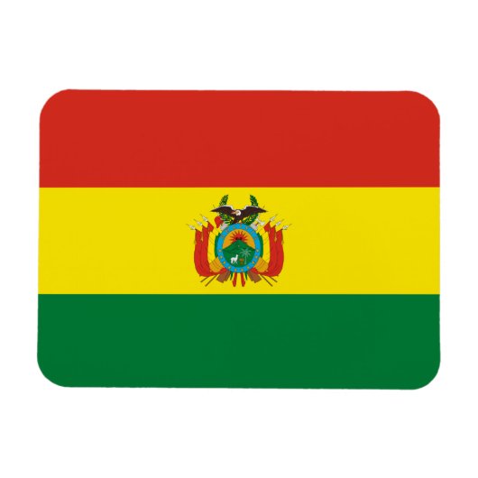 Patriottische Bolivia vlag Magneet (Horizontaal)