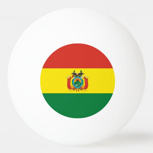 Patriottische Bolivia vlag Pingpongbal (Achterkant)