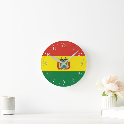 Patriottische Bolivia vlag Ronde Klok (Huis)