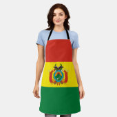 Patriottische Bolivia vlag Schort (Gedragen)