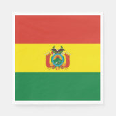 Patriottische Bolivia vlag Servet (Voorkant)