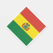 Patriottische Bolivia vlag Servet (Hoek)