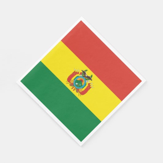 Patriottische Bolivia vlag Servet (Hoek)