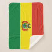 Patriottische Bolivia vlag Sherpa Deken (Voorkant)